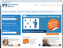 Tablet Screenshot of foehr-amrumer-bank.de